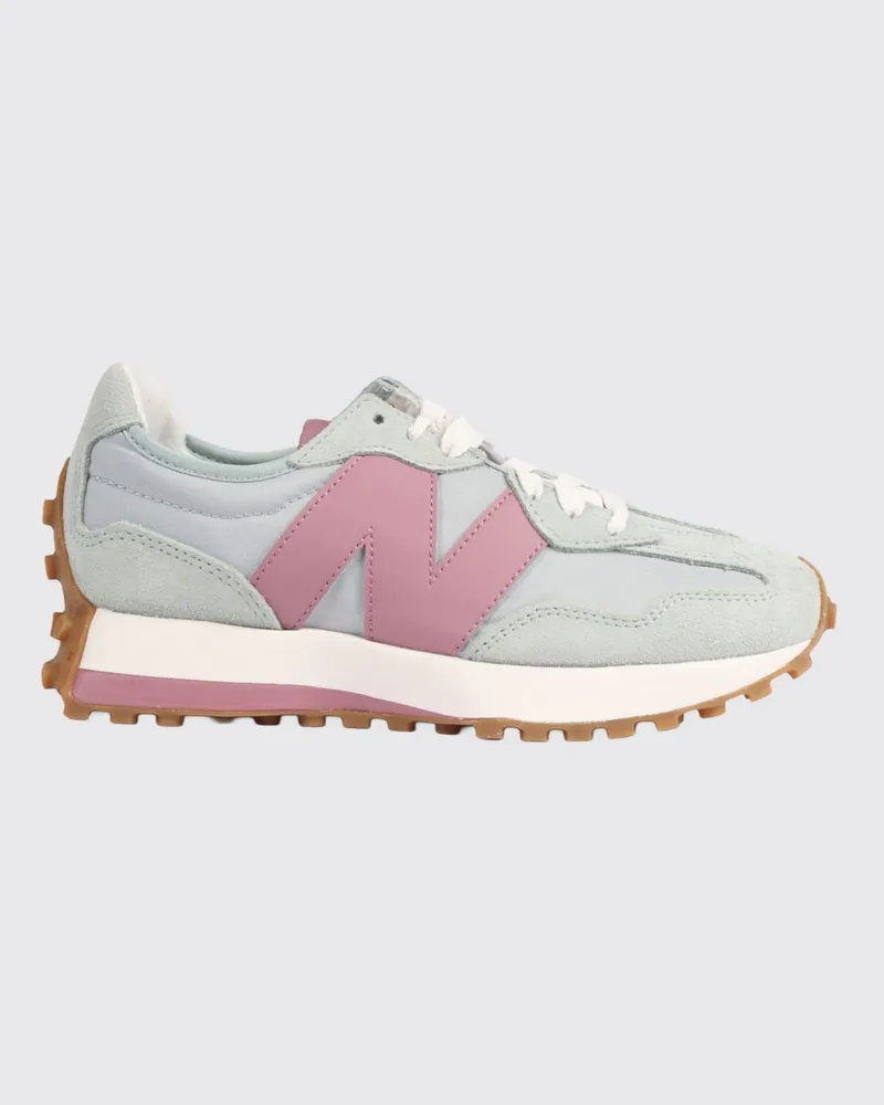 New Balance 327 Sneakers aus Nylon und Wildleder Grau