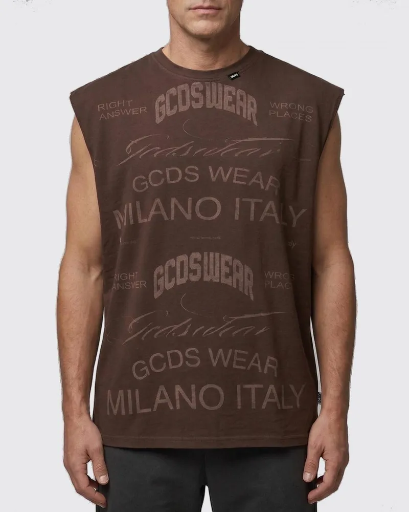 GCDS T-shirt herren Kaffee