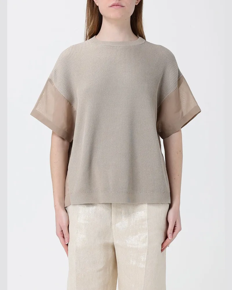 Brunello Cucinelli T-shirt damen Beige