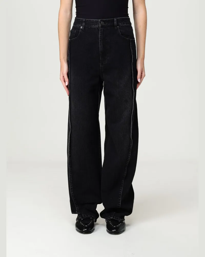 tibi Hose damen Schwarz