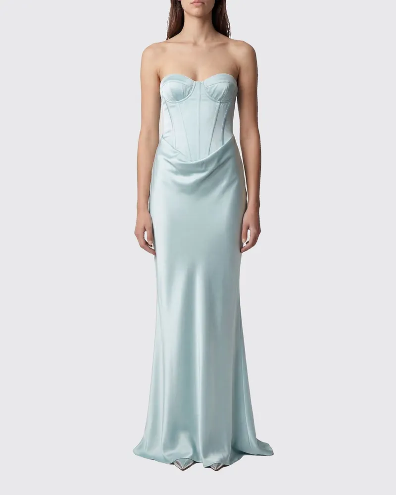 ROTATE Birger Christensen Kleid damen Hellblau