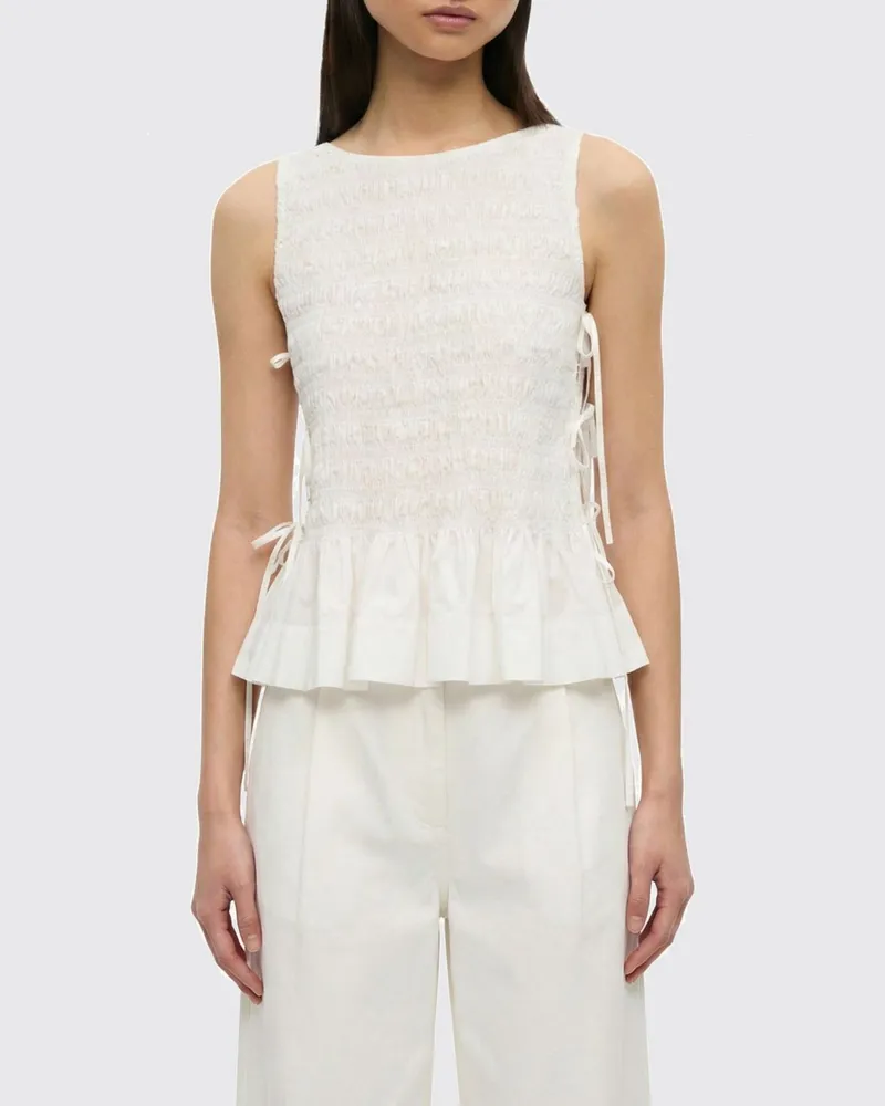 Ganni Top damen Weiß