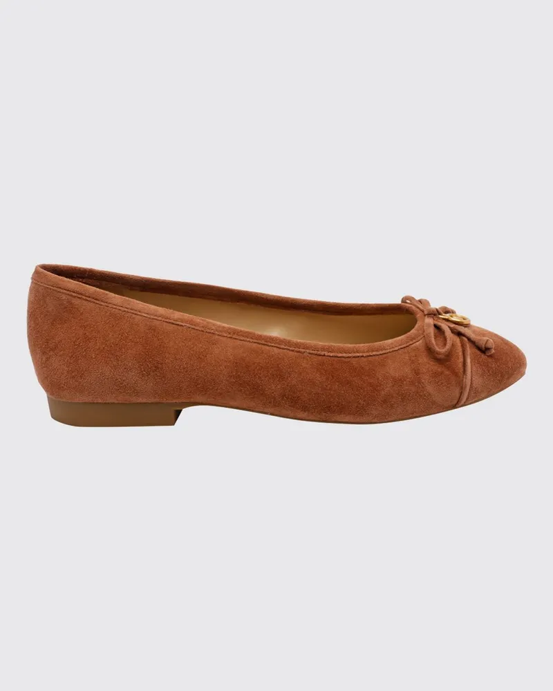 Michael Kors Piper Flex Ballerinas von aus Veloursleder mit Schleife und MK-Logo Braun