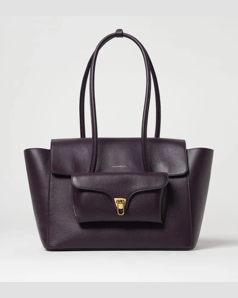 Coccinelle Schultertasche damen Pflaume