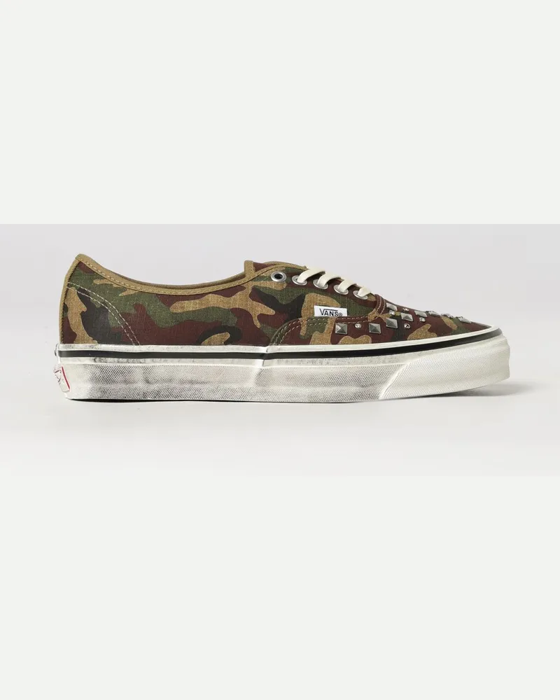 Vans Karierte Canvas-Sneakers Authentic Reissue 44 LX mit Pailletten Grün