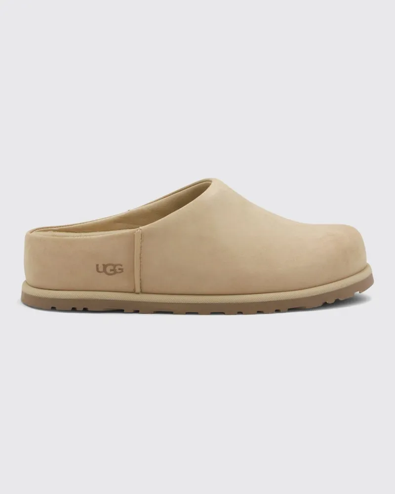 UGG Wasserdichte Otzo Mules aus Nubukleder mit runder Kappe und niedrigem Absatz Braun