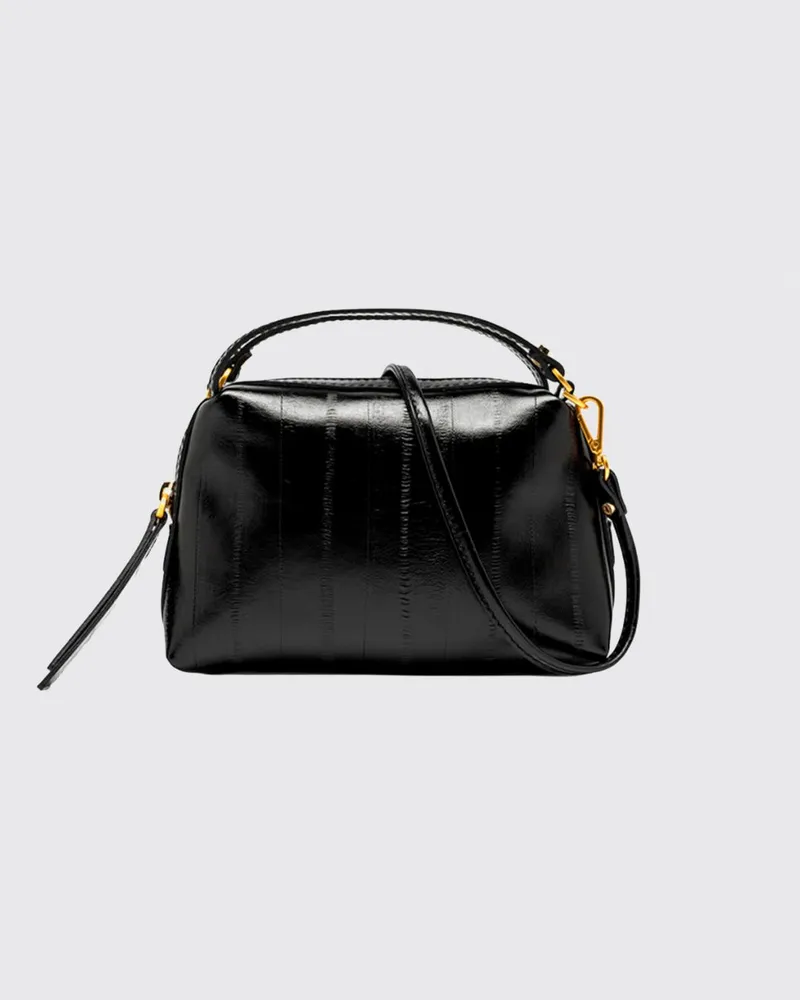 Gianni Chiarini Alifa Mini-Handtasche aus Leder mit abnehmbarem Riemen Schwarz