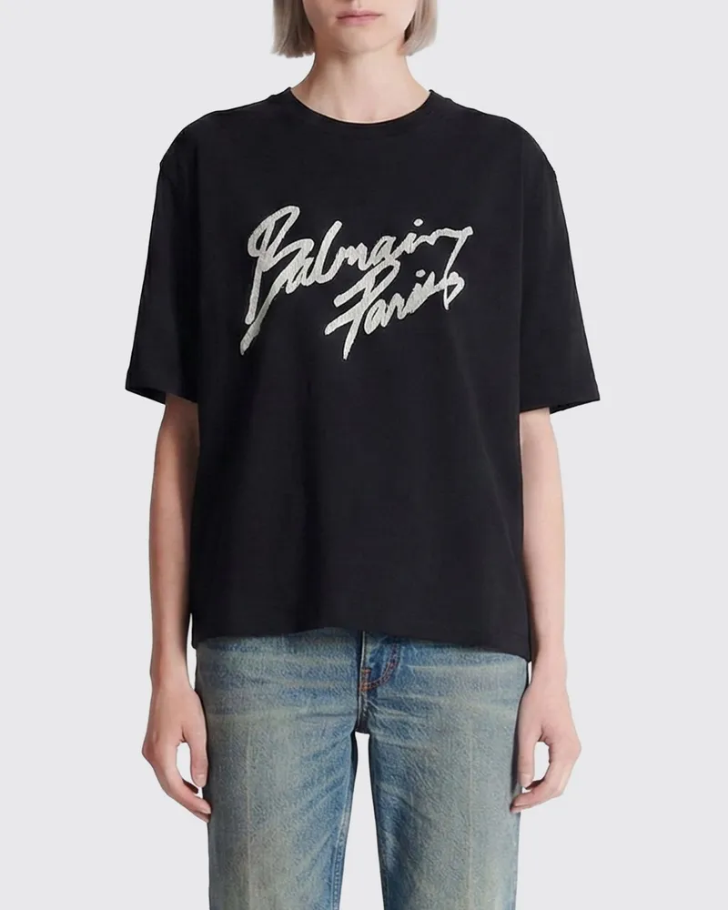 Balmain T-shirt damen Schwarz