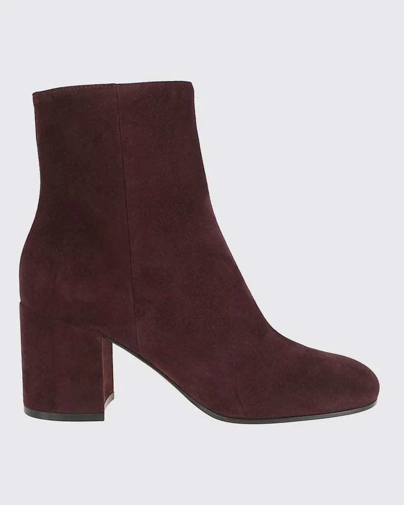 Gianvito Rossi Flache stiefeletten damen Burgunderrot