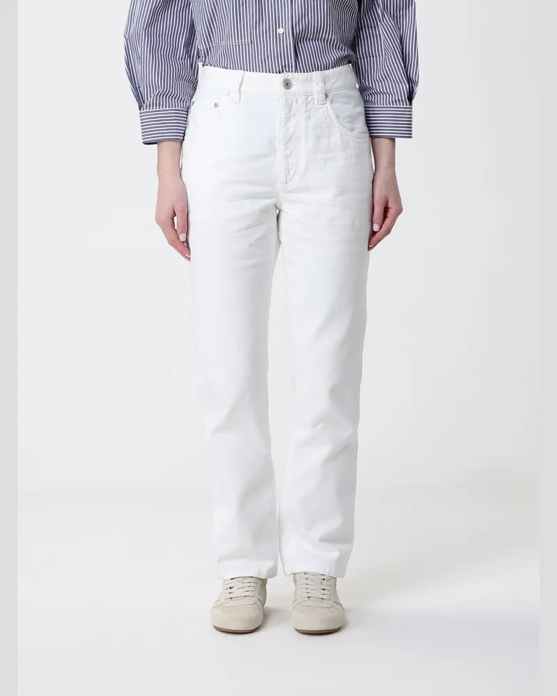 Brunello Cucinelli Hose damen Weiß