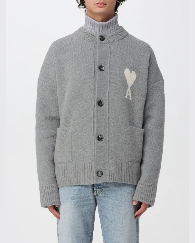 AMI Paris Strickjacke herren Grau