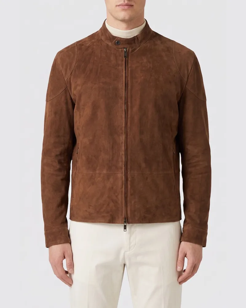 Paolo Pecora Milano Wildlederjacke Sand