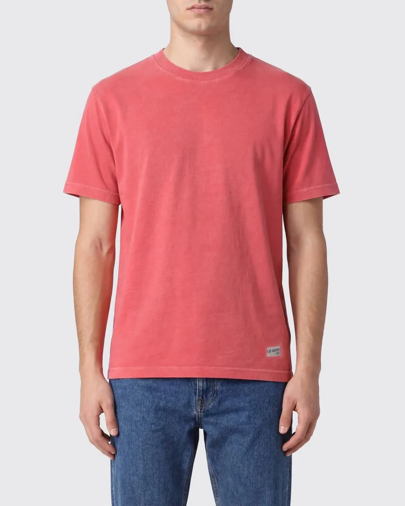 Fay Basic Baumwoll-T-Shirt Cherry