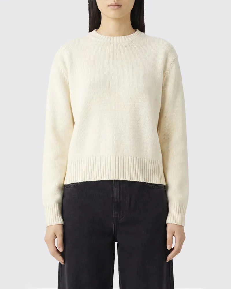 Ralph Lauren Baumwollpullover mit Rundhalsausschnitt und gesticktem Pony-Logo Weiß