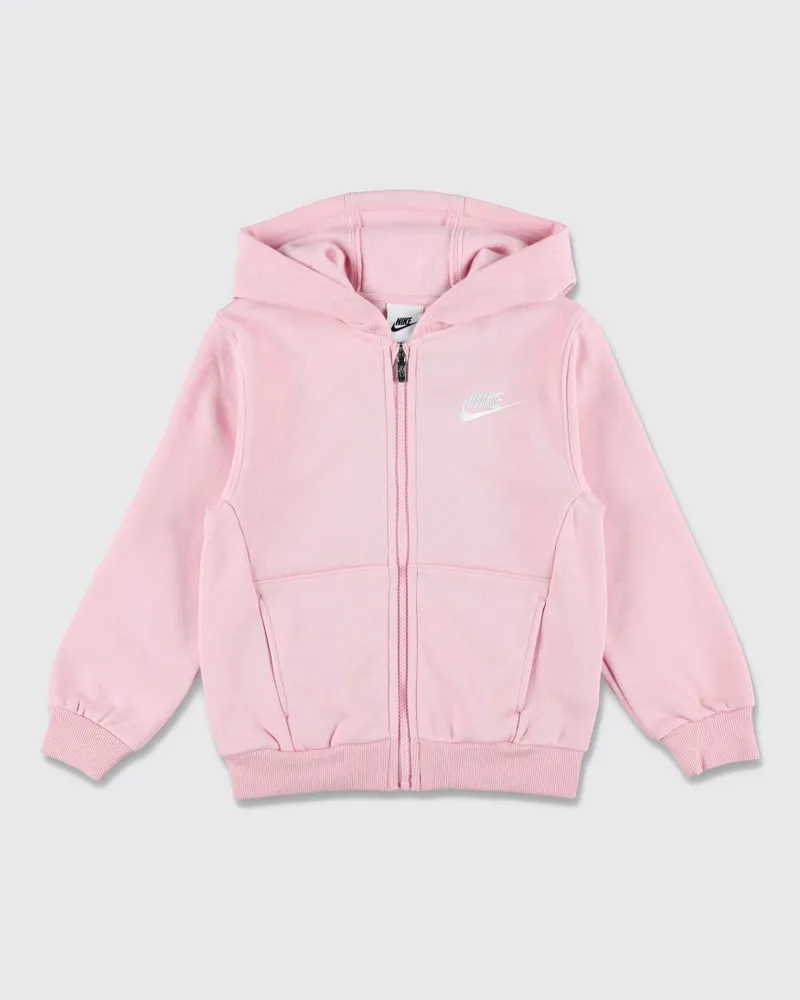 Nike Kapuzenjacke aus Baumwollmischung von für Kinder mit Swoosh-Logo Pink
