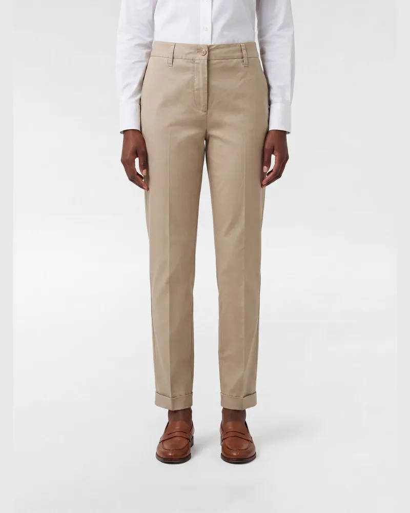 ASPESI Slim Fit Stretch-Baumwollhose Colonial