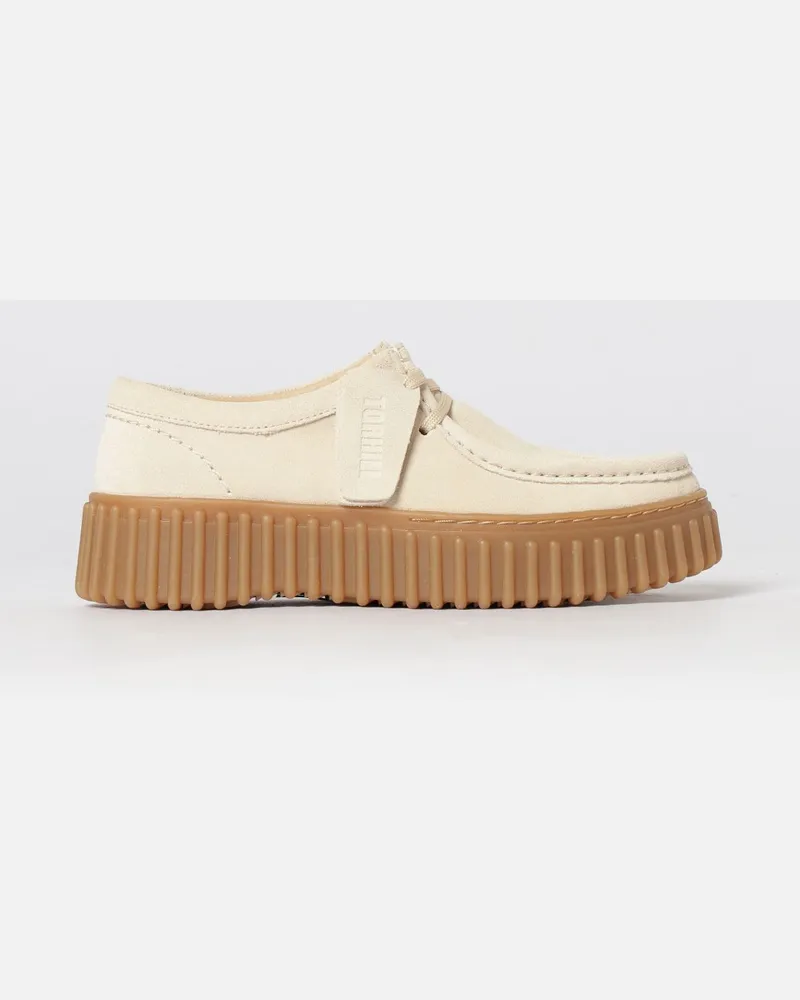 Clarks Torhill Bee Derby aus Wildleder Beige