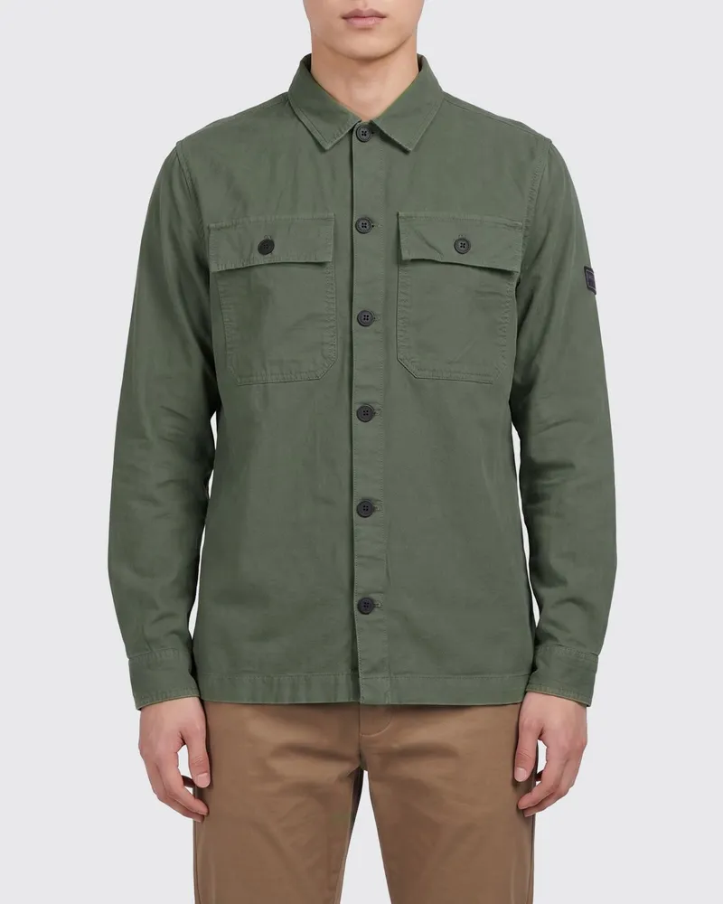 Barbour Baumwoll-Hemdjacke Grün