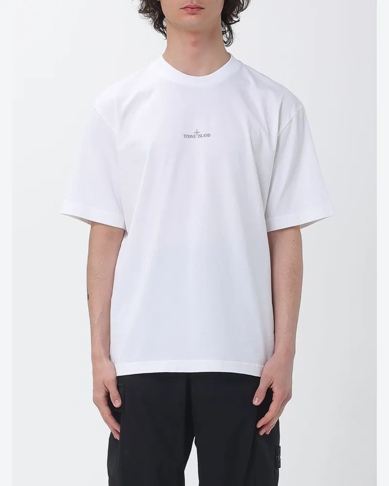 Stone Island T-shirt herren Weiß
