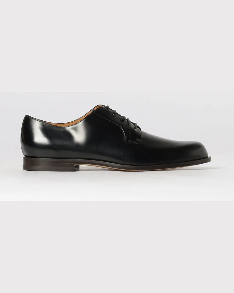 TOD'S Derby-Schuhe aus gebürstetem Leder Schwarz