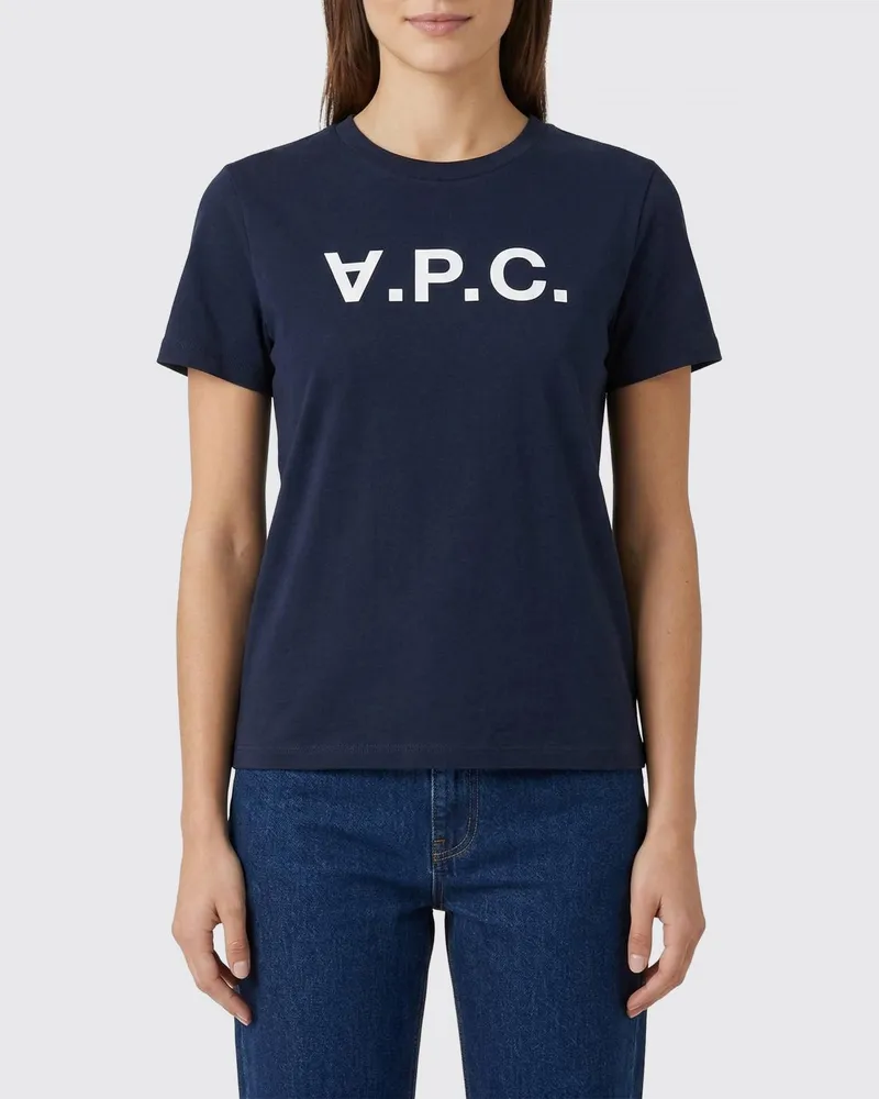 A.P.C. T-shirt damen Blau