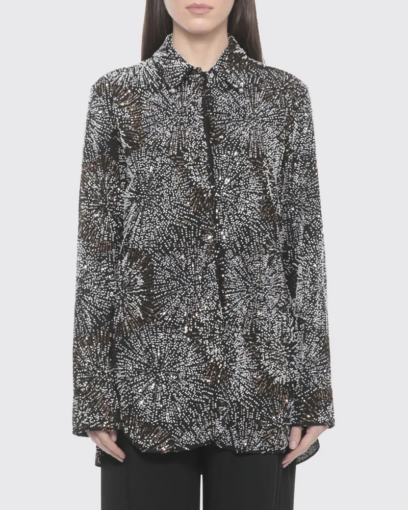 Paco Rabanne Hemdbluse damen Schwarz