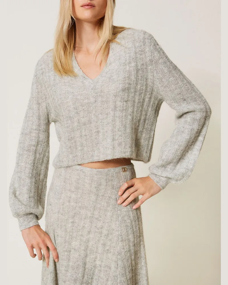 Twin-Set Top damen Grau