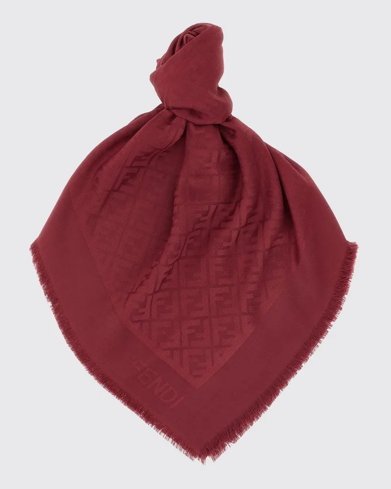 Fendi Schal damen Burgunderrot
