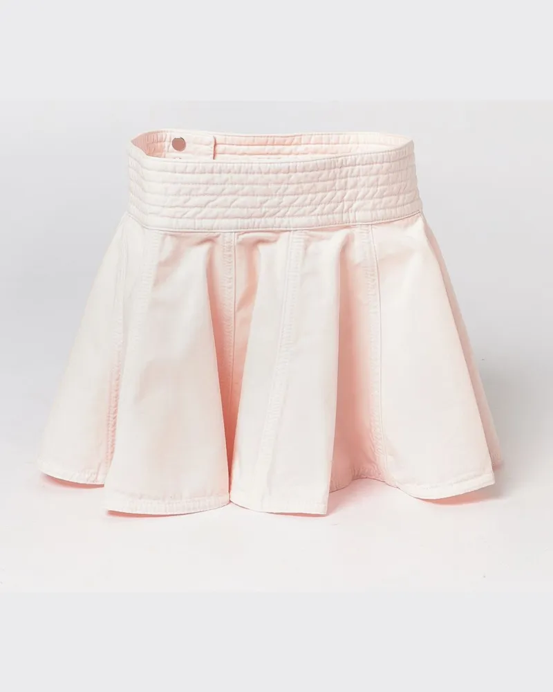 Alaïa Peplum-Korsettgürtel aus plissierter rosa Baumwolle Pink