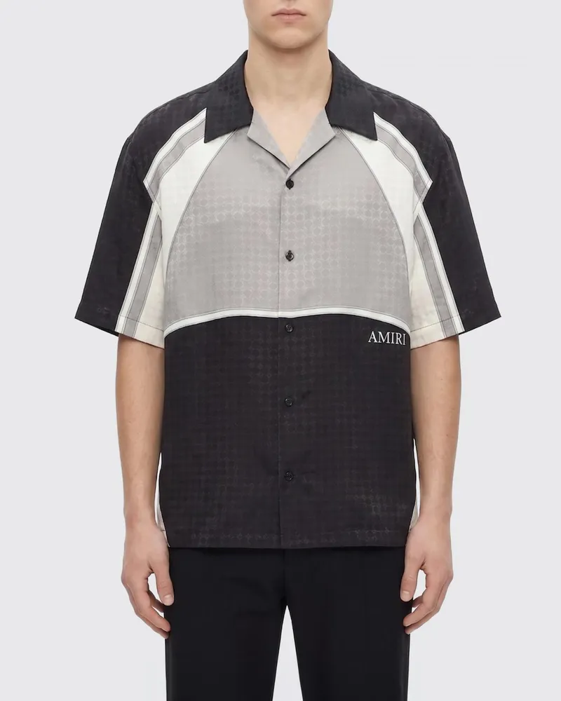 Amiri Viskose Hemd Schwarz