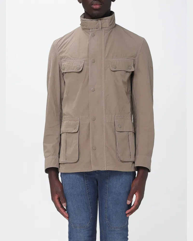 Barbour Duke 4 Baumwollparka Sand