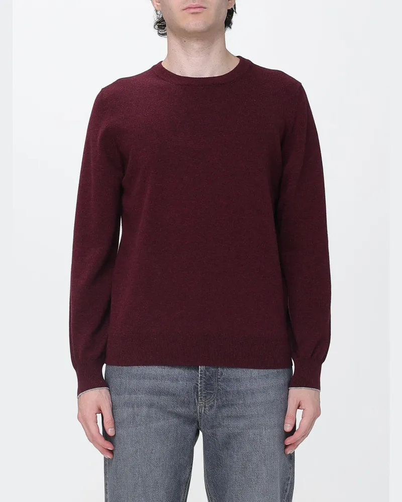 Brunello Cucinelli Pullover herren Burgunderrot