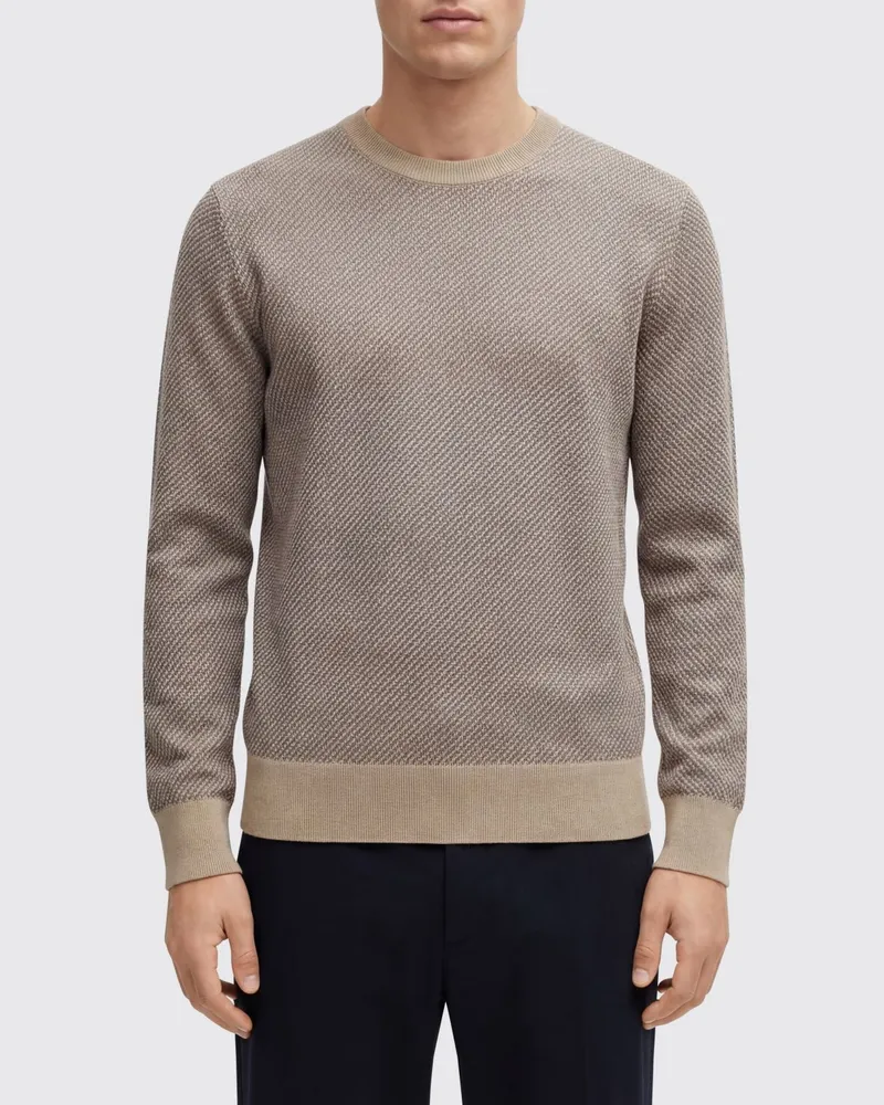 HUGO BOSS Pullover herren Weiß