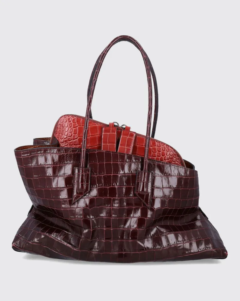 ATTICO Tragetasche damen Burgunderrot