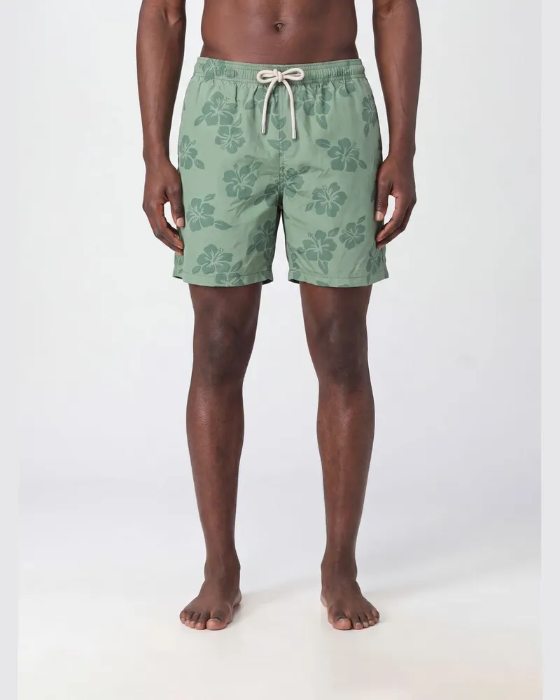 MC2 Saint Barth Badeshorts mit Grafikdruck aus Polyester Grasgrün