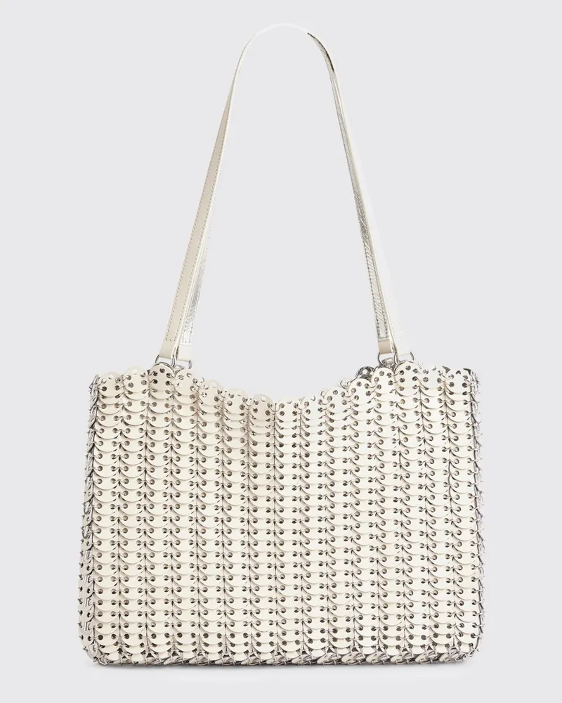 Paco Rabanne Schultertasche damen Weiß