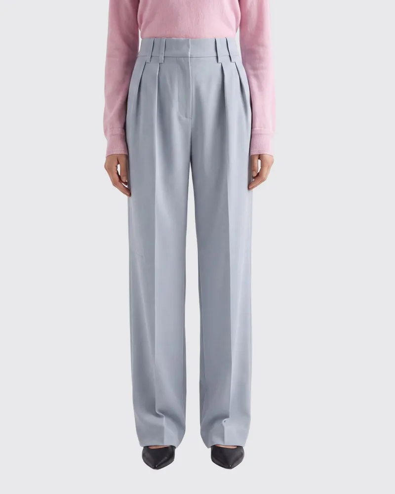 Jil Sander Wollhose Hellblau
