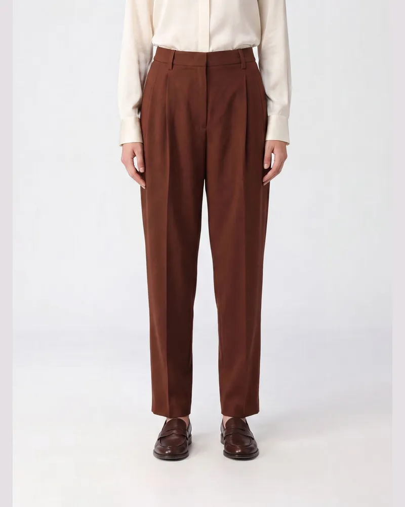 Fabiana Filippi Wide Leg Stretch-Baumwollhose von mit Schmuckdetail Ebony