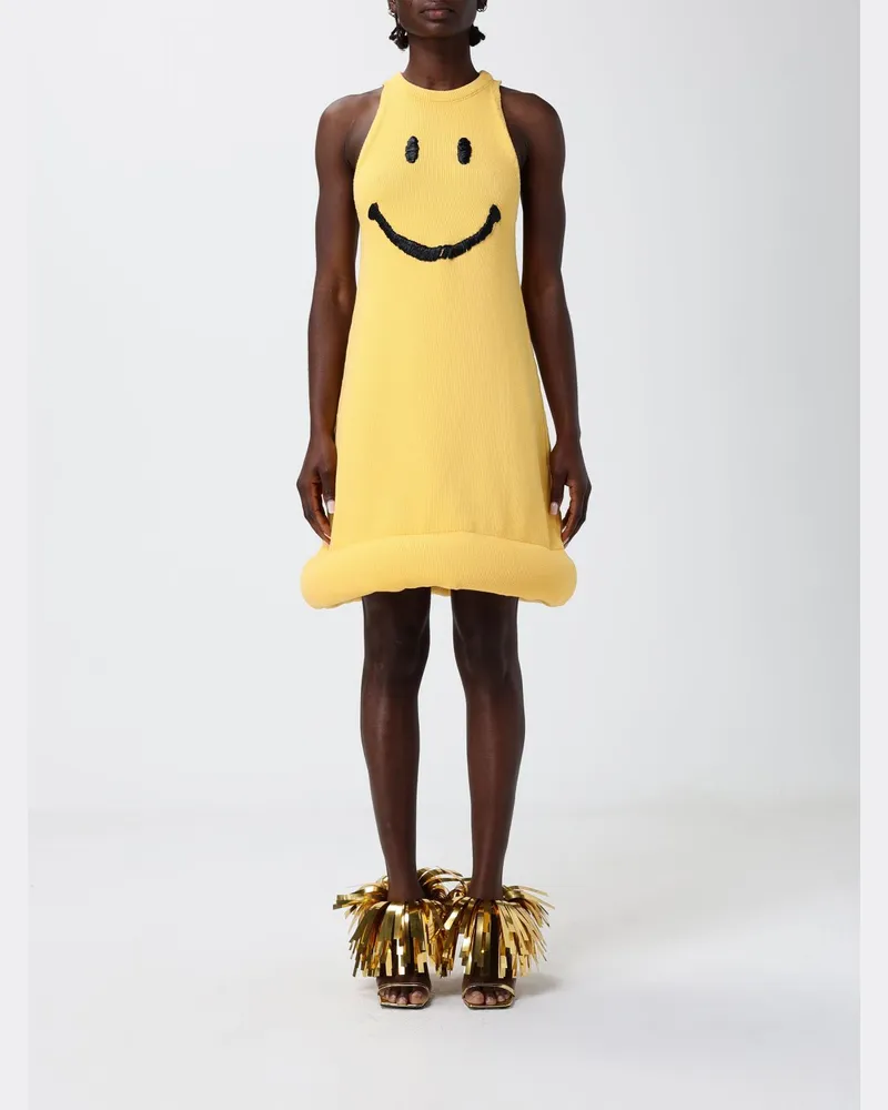 Moschino Strick-Minikleid Gelb
