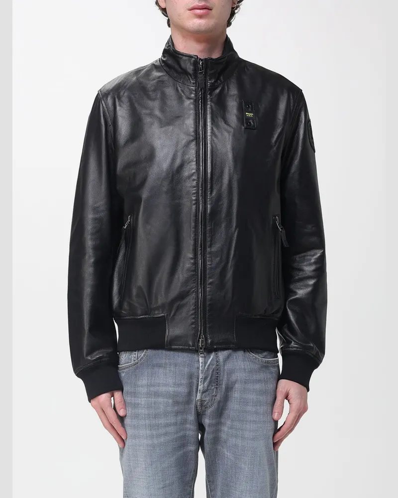 Blauer Jacke herren Schwarz