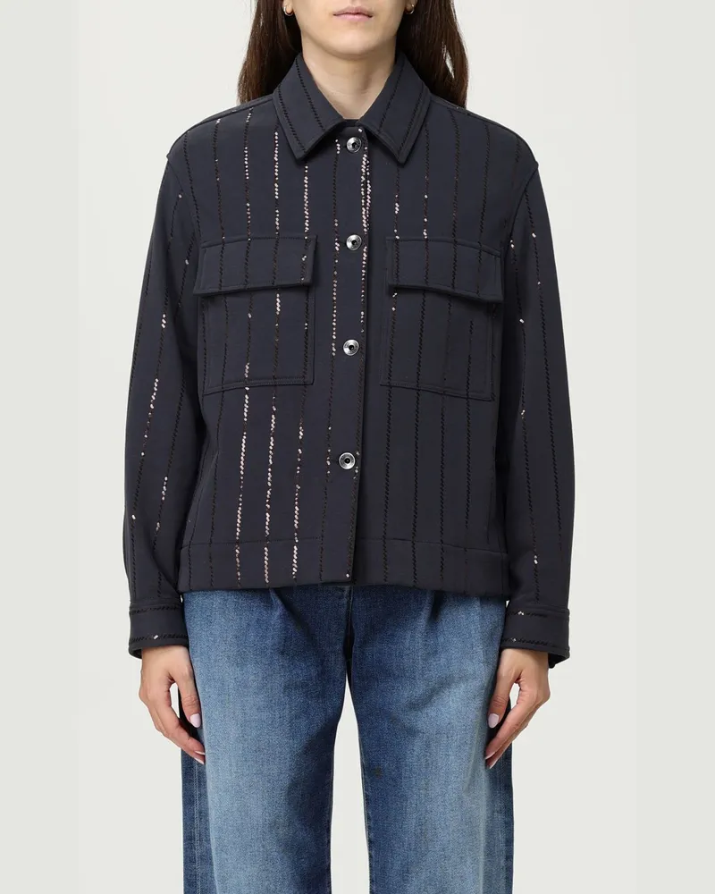 Brunello Cucinelli Strickjacke damen Blau