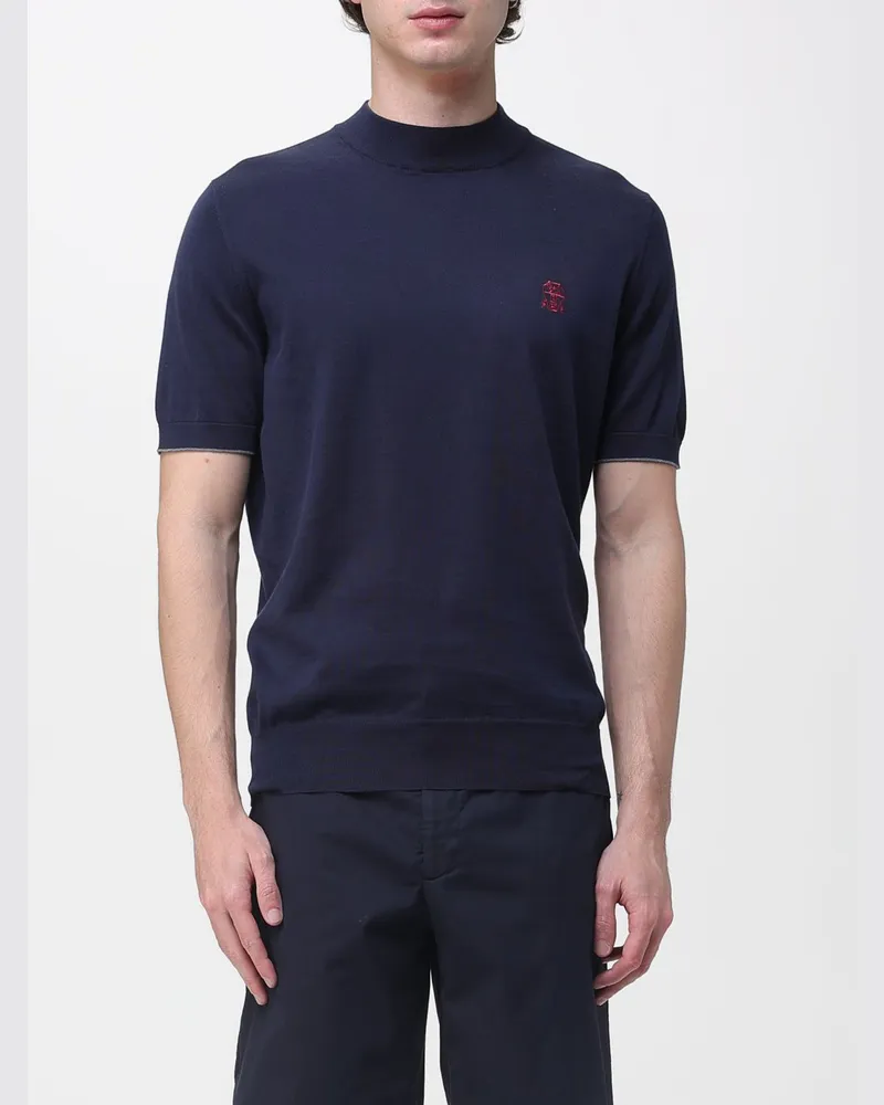 Brunello Cucinelli Pullover herren Blau