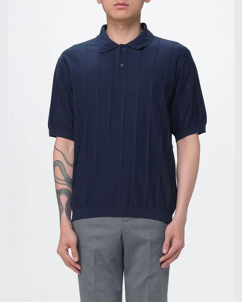 Paul & Shark PAUL  SHARK Baumwollstrick-Polohemd Paul & Shark Blau