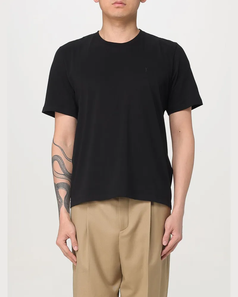 Saint Laurent T-shirt herren Schwarz