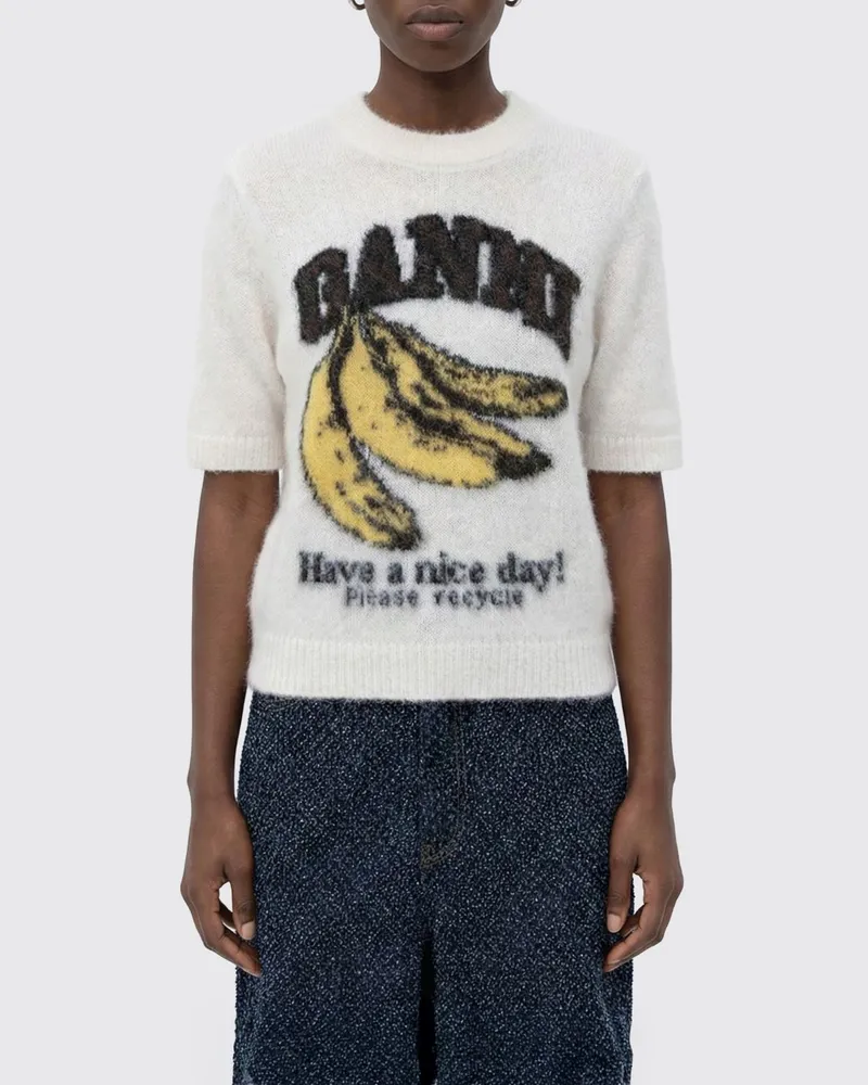 Ganni Pullover damen Ivory