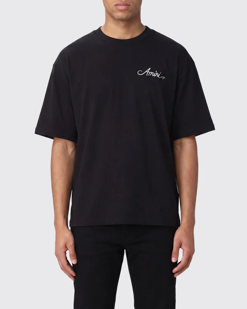 Amiri Relaxed-Fit T-Shirt mit Grafikprint und überschnittenen Schultern Schwarz