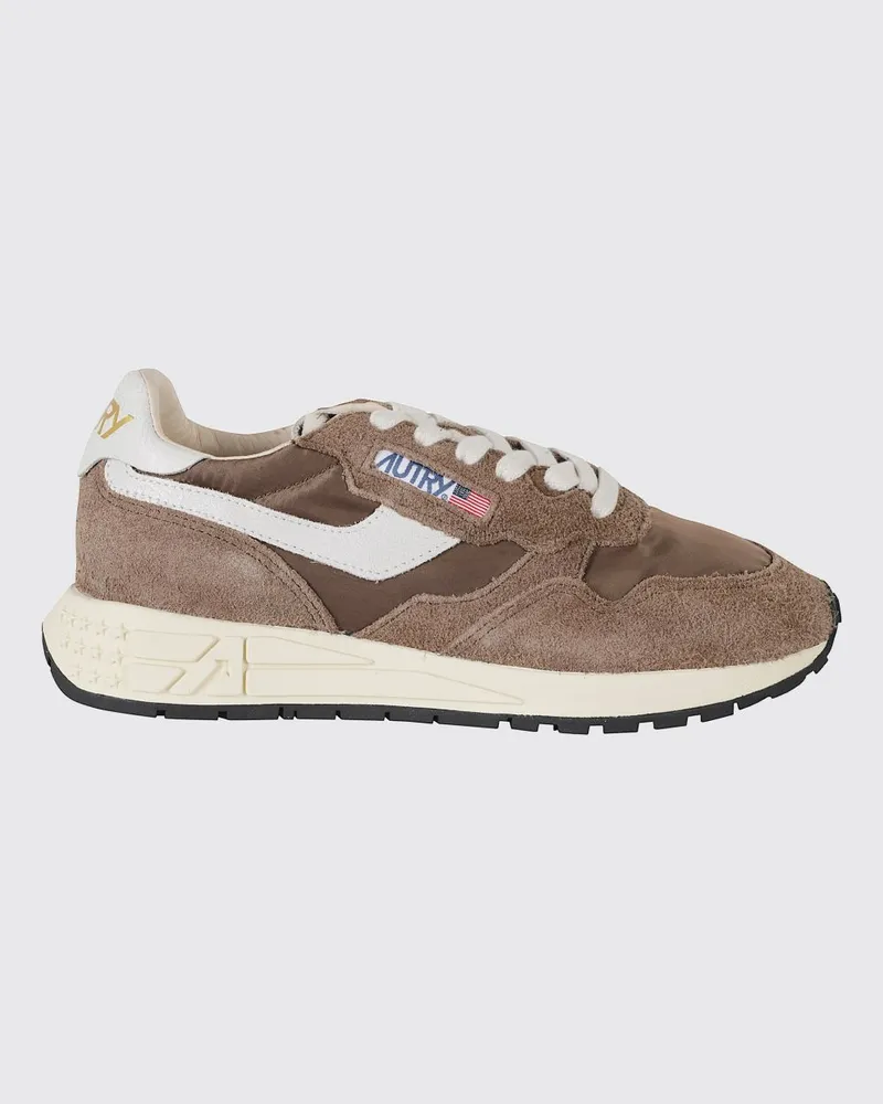 AUTRY Reelwind Sneaker aus Nylon und Wildleder mit gezackter Sohle Earth
