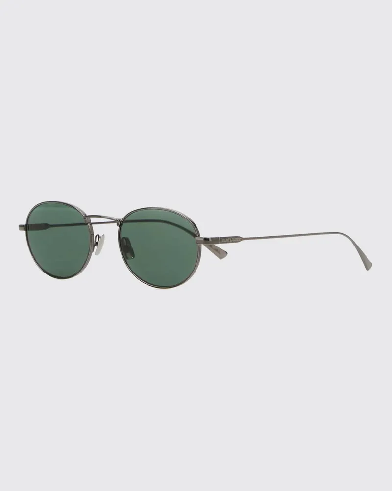Saint Laurent Sonnenbrille aus Acetat mit rundem Gestell Grün
