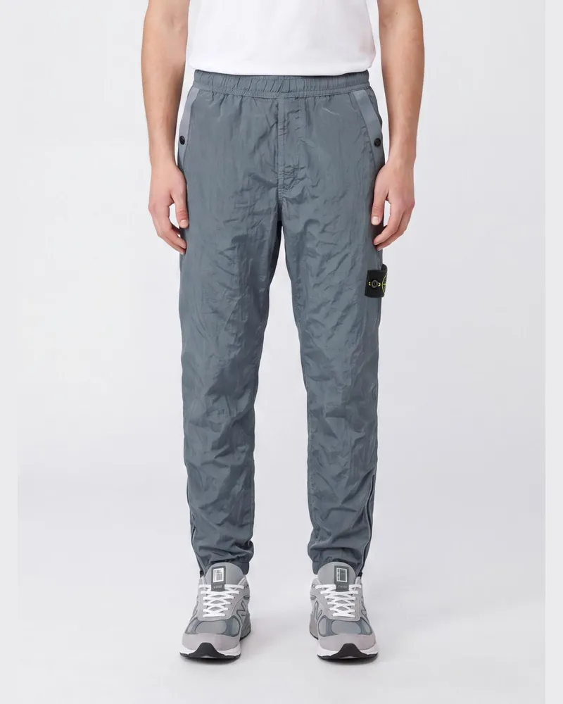Stone Island Econyl® Nylon-Jogginghose mit Kompass-Logo-Patch Grau