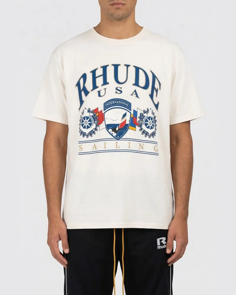 RHUDE T-shirt herren Weiß